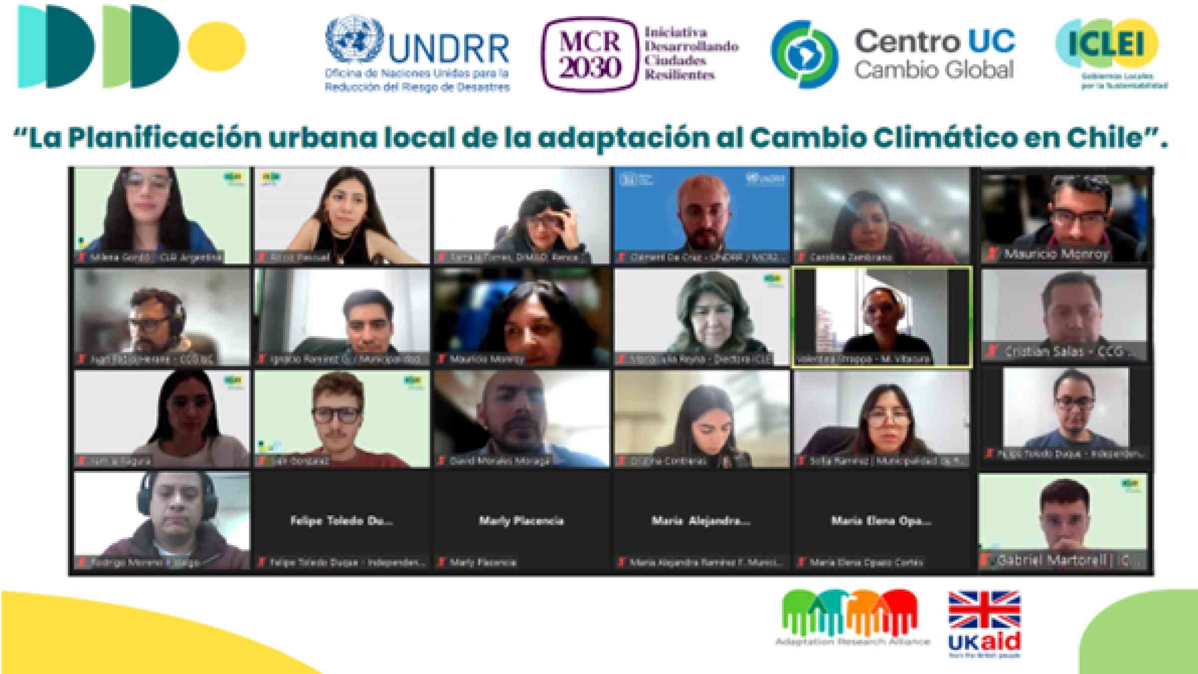 Ciudades chilenas fortalecen capacidades para la resiliencia climática con apoyo de UNDRR y ICLEI
