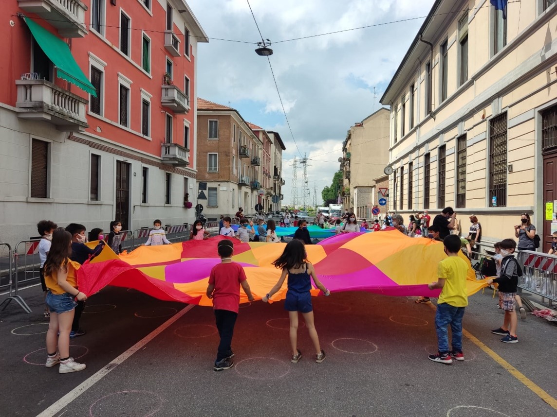 First Play Street. Photo: Milan Municipality