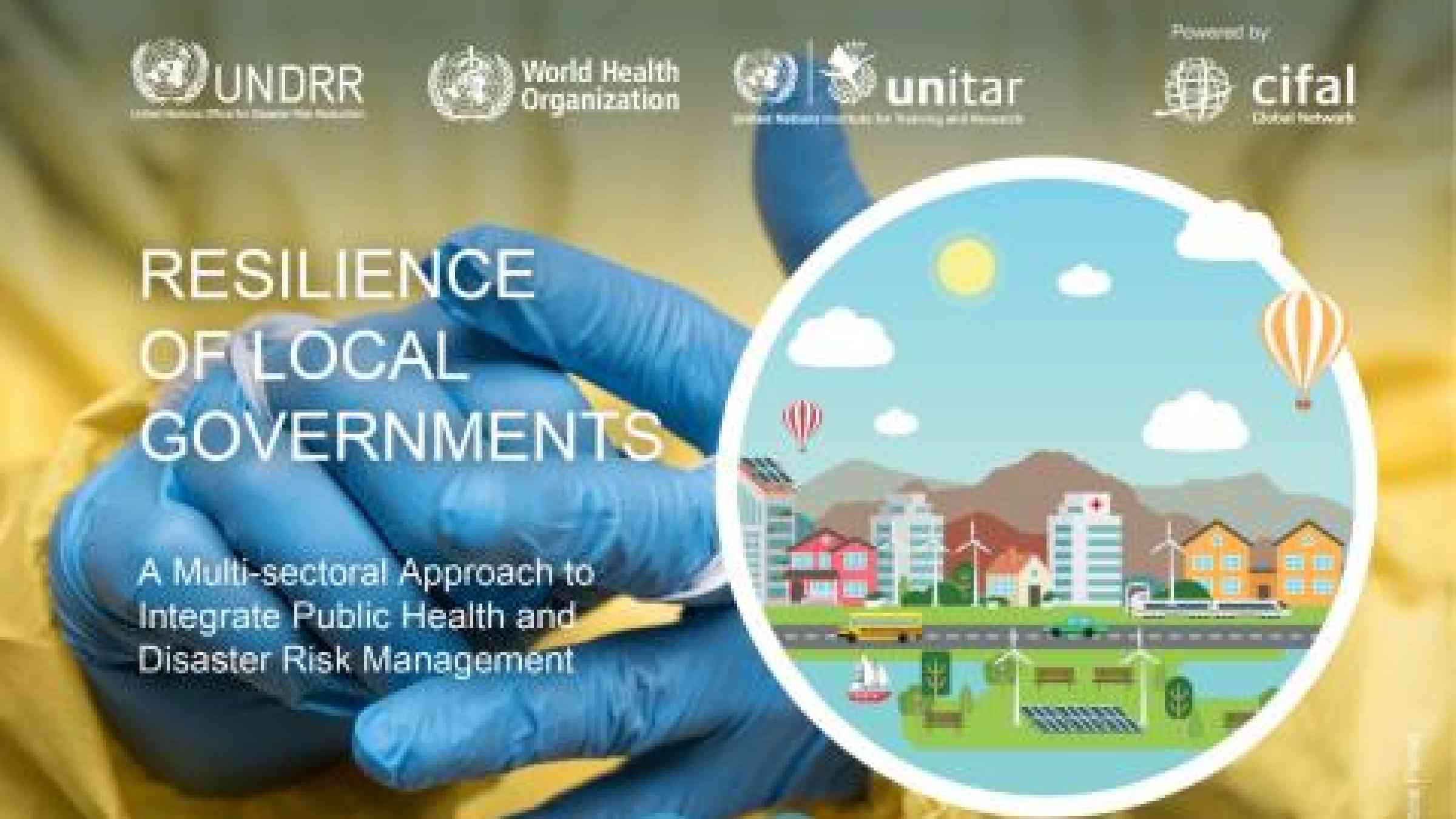 Banner for UNDRR-UNITAR-WHO e-learning course
