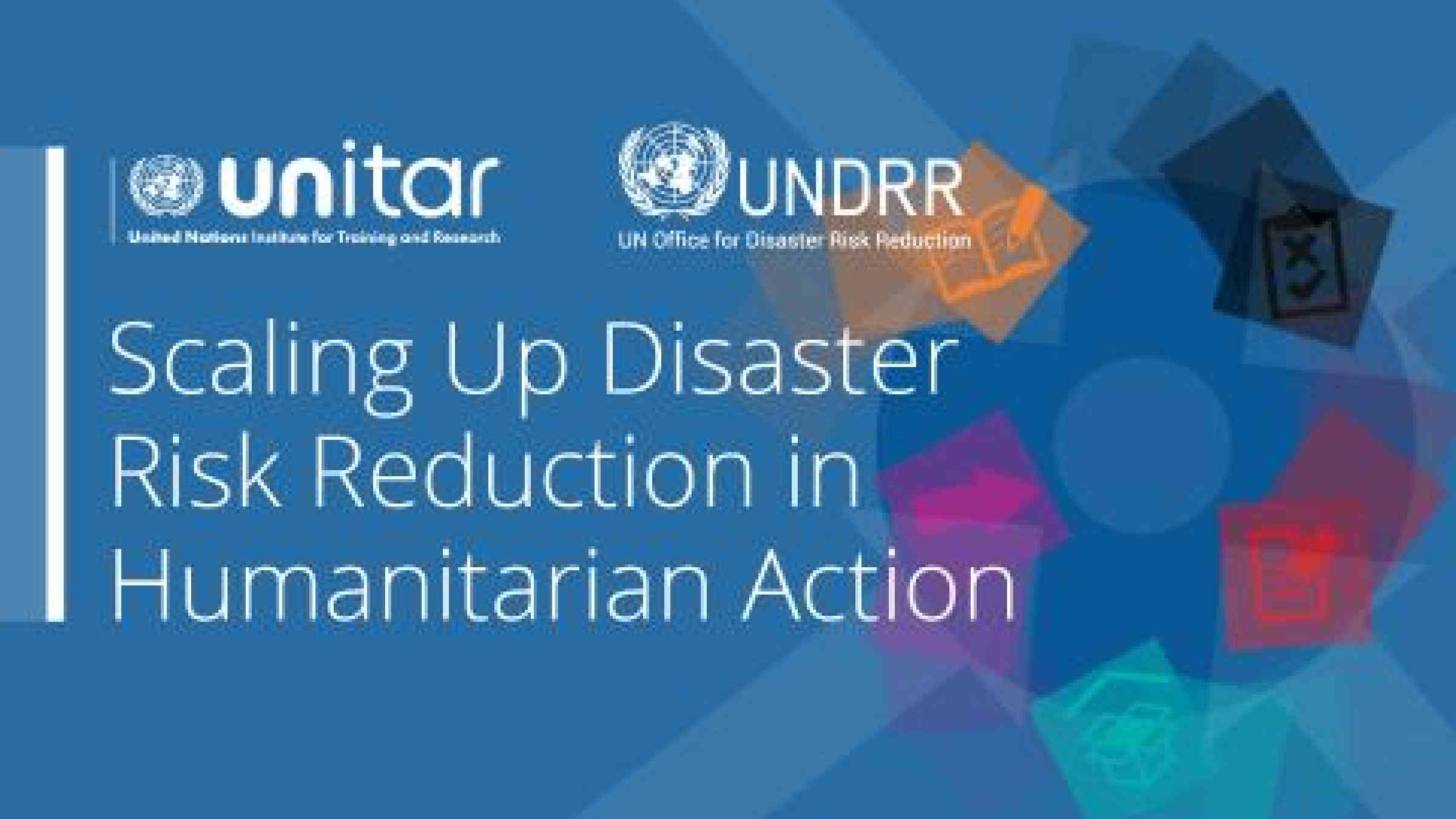 Banner for training on Scaling Up Disaster Risk Reduction in Humanitarian Action