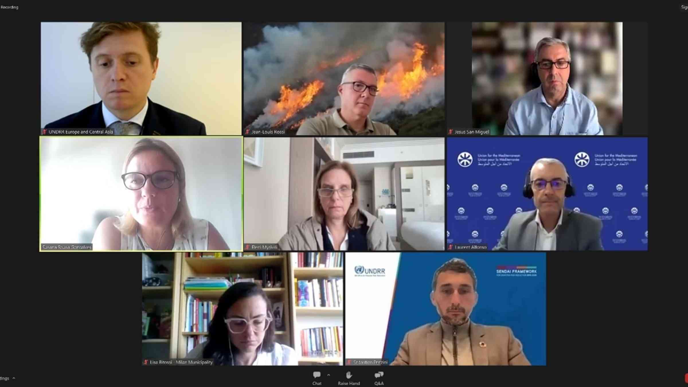 Participants at the MCR2030 Flames of Change Webinar