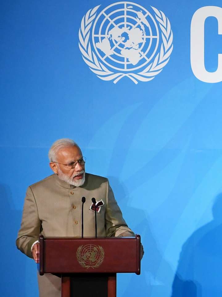 Prime Minister of India, Shri Narendra Modi announced a global Coalition for Disaster Resilient Infrastructure (CDRI), at the UN Climate Action Summit 2019 held in New York City, USA, on September 23, 2019.