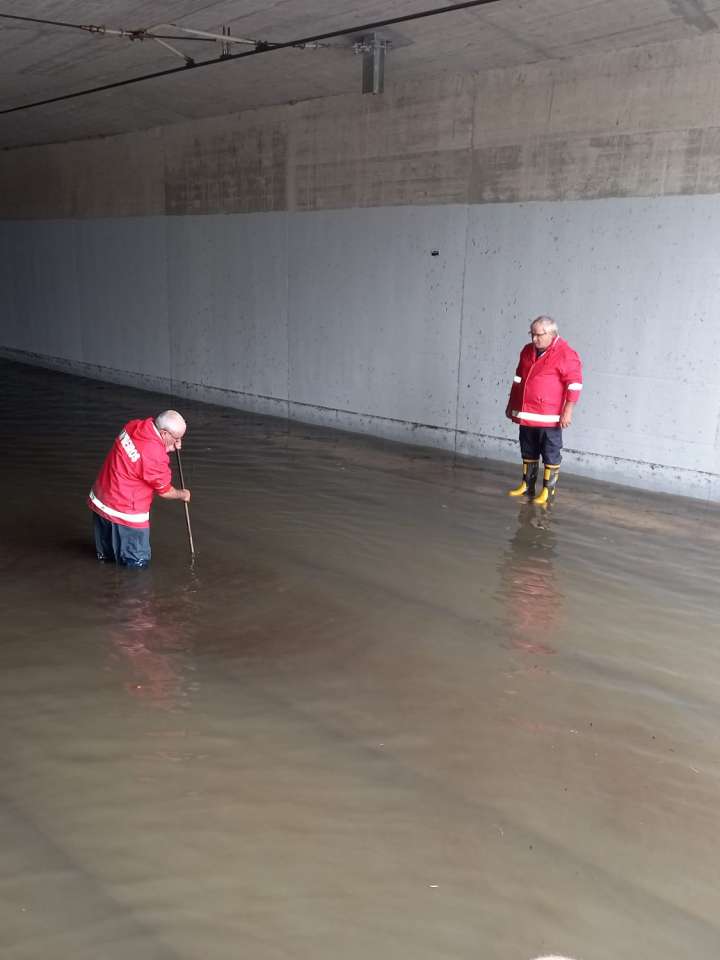 Tunnel flooding in Matosinhos Portugal