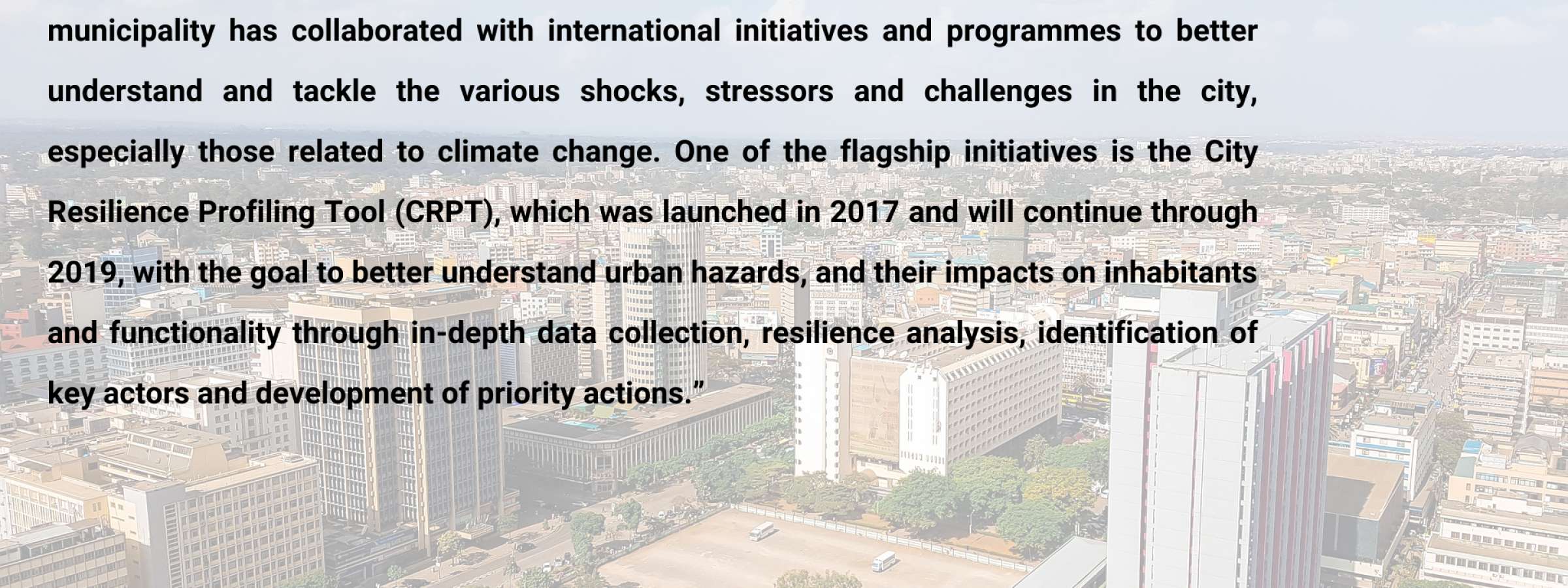 In 2010, the World Bank and the National Disaster Management Institute identified Maputo Municipality as one of the most risk prone in Mozambique.